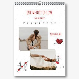 Lovers calendar Template