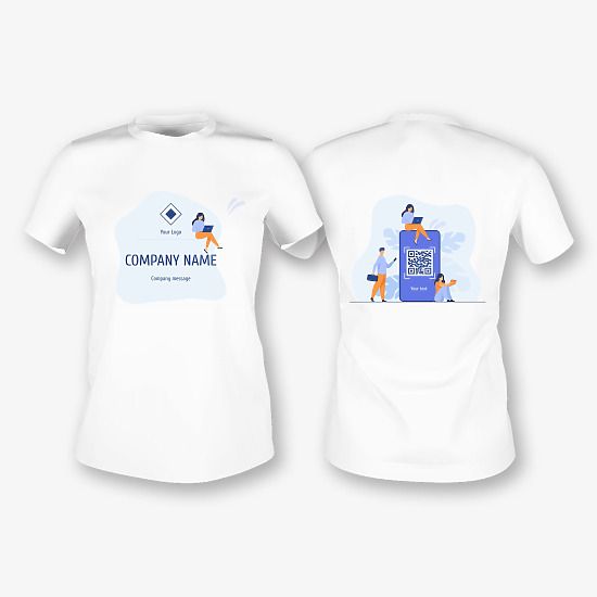 T-shirt template with a picture