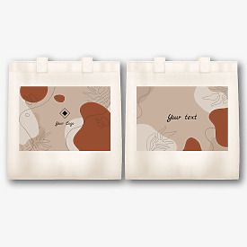 Textile bag template with logo