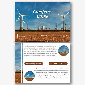 Wind Farm Leaflet Template