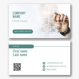 IT specialist business card template