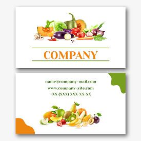 Farmer's business card template