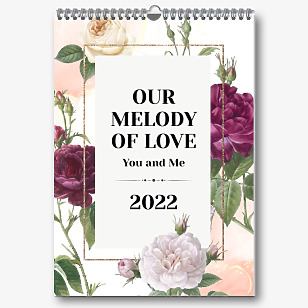 Calendar template for lovers
