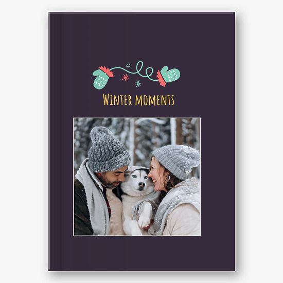 Photo book template for a New Year photo shoot
