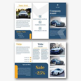 Car dealership booklet template