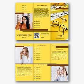 Optics Salon booklet template