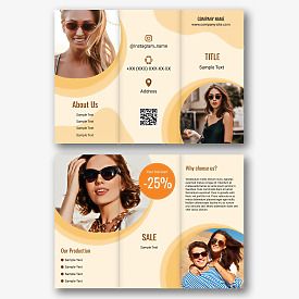 Sunglasses Store Booklet template
