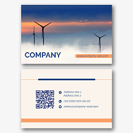 Wind Farm Business Card Template