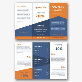 Abstract promotional booklet template