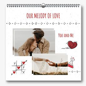 Lovers calendar Template