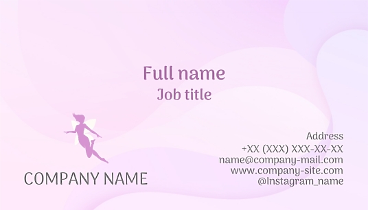 Fairy Logo Business Card Template